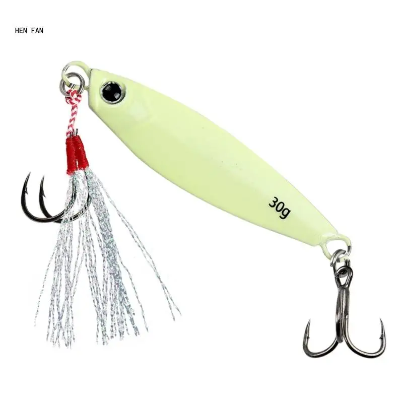Hard Baits Slow Shaking Jig Artificial Lures Luminously Fishing Baits Lure M89D image 5