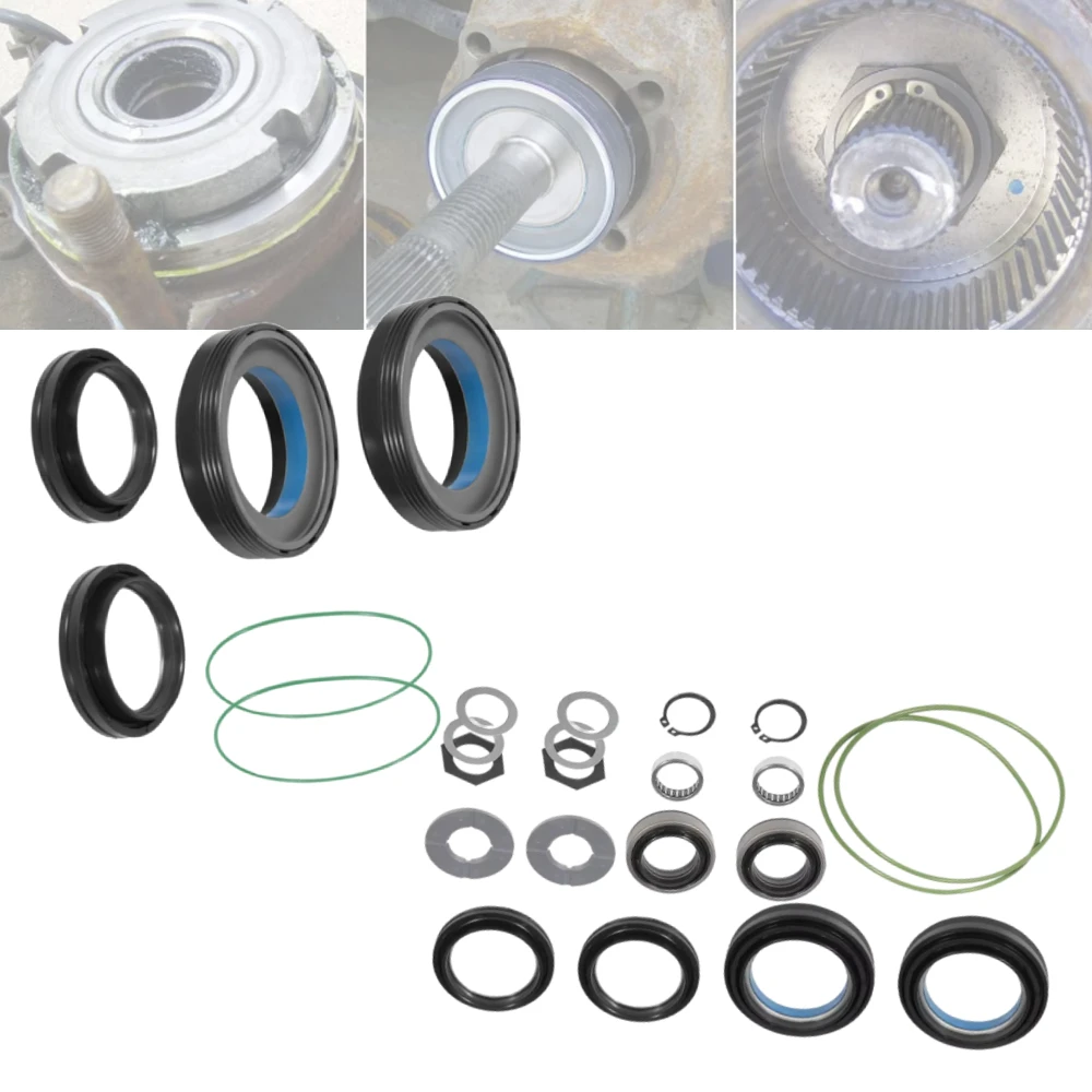 6/ 20pcs Front Axle Vaccum Knuckle & Tube Seal Kit For Ford Super Duty Excursion F250 F350 F450 F550 50491 98-04 50381 41784-2