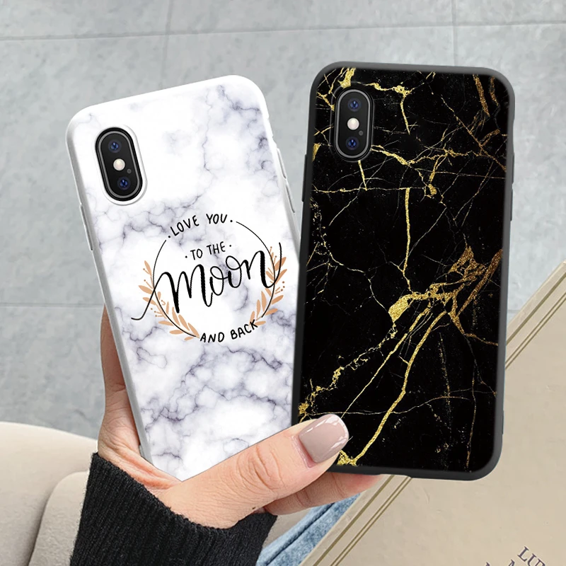 Fashion Marble Cover For iphone X XS MAX Soft Protective Cases Silicone Coque Bumper Fundas For iphone X XSMA iphoneX Shell Bags