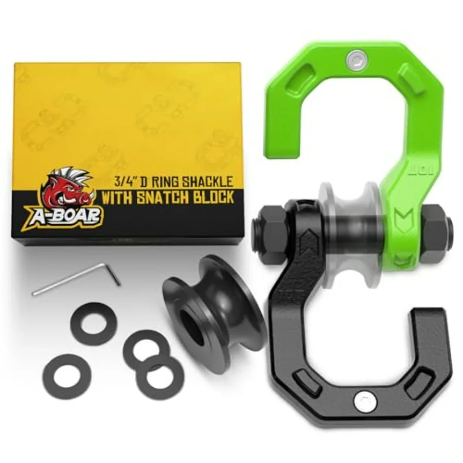 

Отдельная D-образная скоба с блоком-роликом для буксировочной лебедки, блок-направляющая 3/4, отдельная D-образная скоба 2-в-1, комплект, 57320 фунтов, 26 тонн, разрывная нагрузка