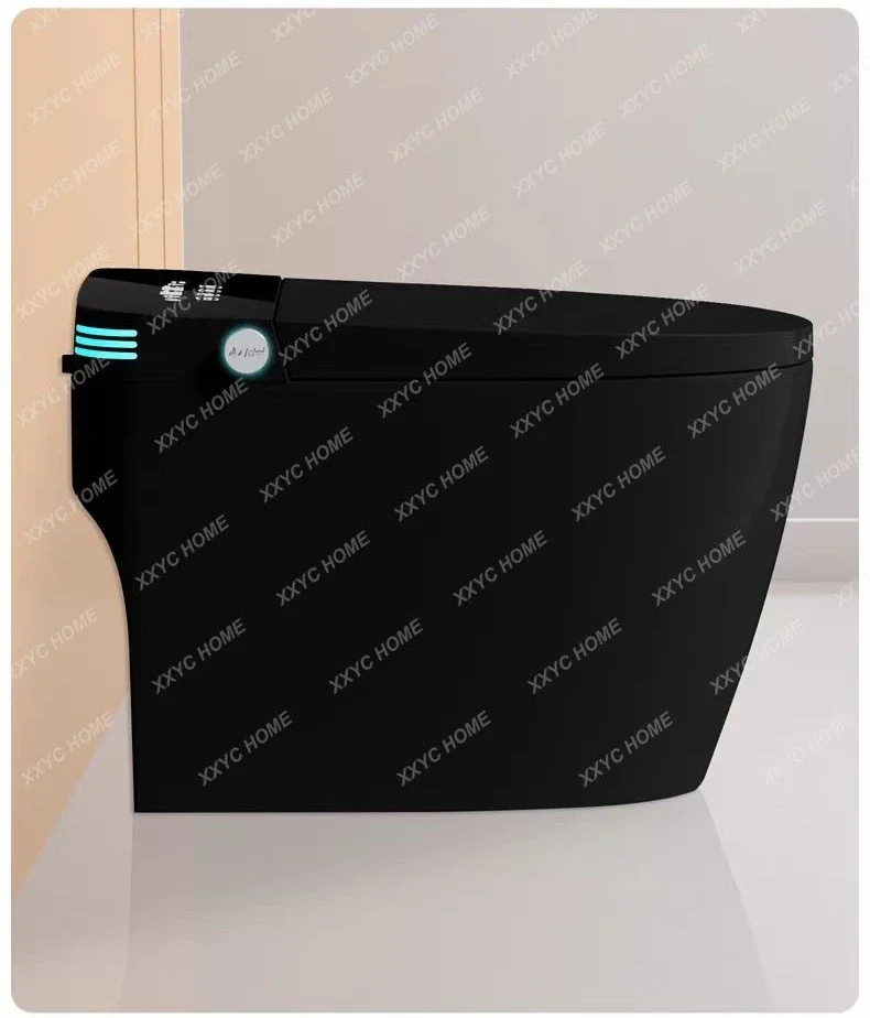 Black smart toilet household fully automatic integrated instant toilet without water pressure limit
