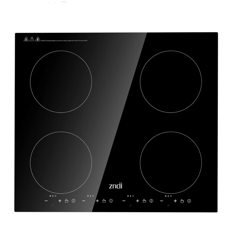 China 220V commercial household 8000W4 burner embedded induction cooker