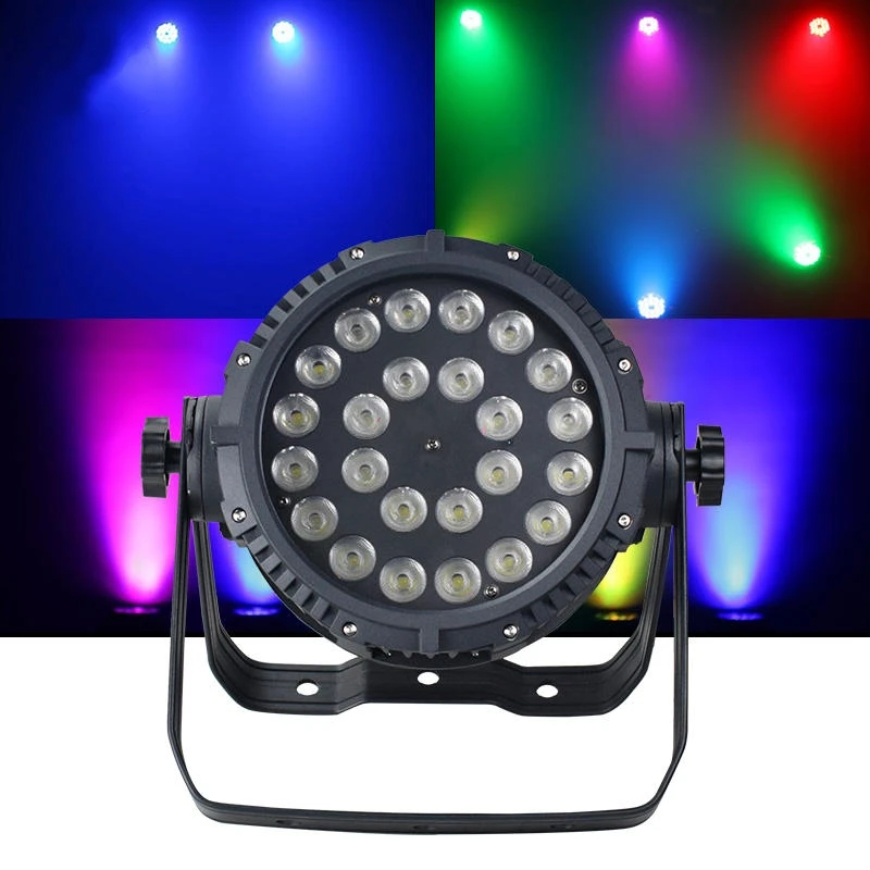 

4 pieces Led DJ par outdoor dmx 24x18w rgbwa uv 6in1 Waterproof Led Par Light