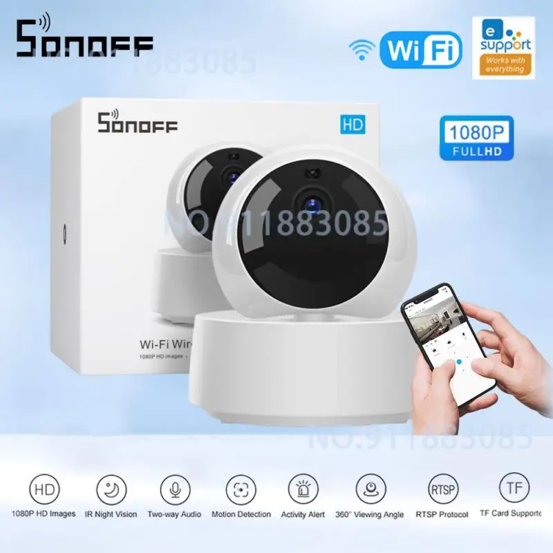 SONOFF GK-200MP2-B Mini WiFi IP Camera 1080P HD Indoor Wireless Security Camera Night Vision Monitor CCTV Surveillance Cameras