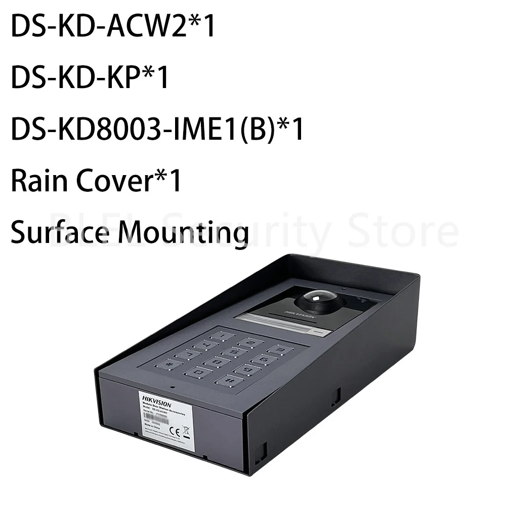 Original Hikvision DS-KD8003-IME1(B) Video Intercom  DS-KD-ACF1 DS-KD-ACF2 DS-KD-ACW1/ACW2/ACW3 DS-KD-KP DS-KD-M Flush Surface