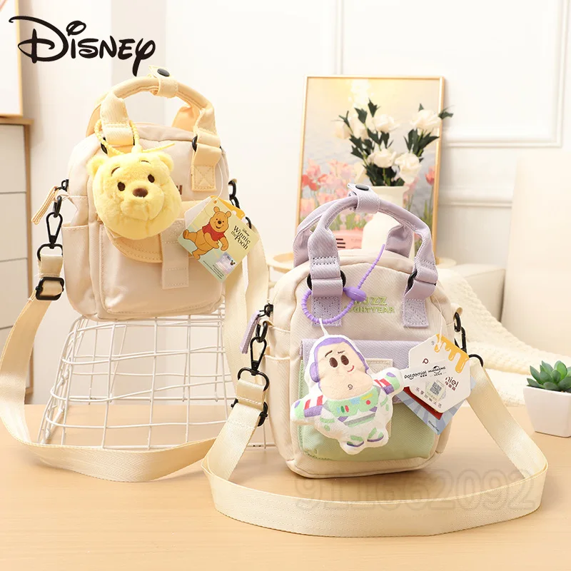 Disney New Women's Mini Shoulder Bag Cartoon Cute Women's Mini Shoulder Messenger Bag Fashion Doll Women's Bag High Quality