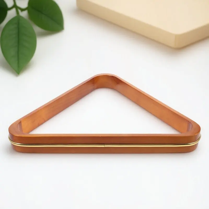 

Stable Billiard Balls Holder Wood Pool Triangle Rack for Table Game Accessories Snooker Fixing Frame Organizer