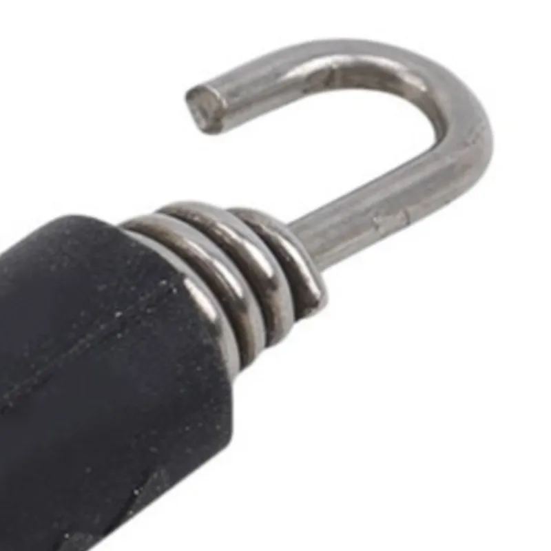 2PCS Durable Hard Modified Stainless Steel Mini Lengthen Practical Vehicle Exhaust Pipe Thicken Universal Spring Hook Motorcycle