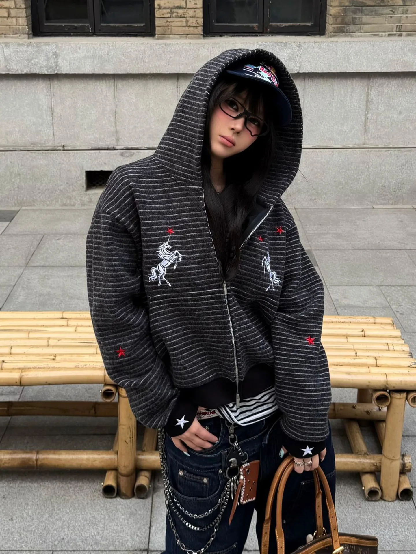 

Утепленная толстовка оверсайз в уличном стиле для женщин, весенняя коллекция, повседневный топ унисекс с длинным рукавом, гарантия тепла