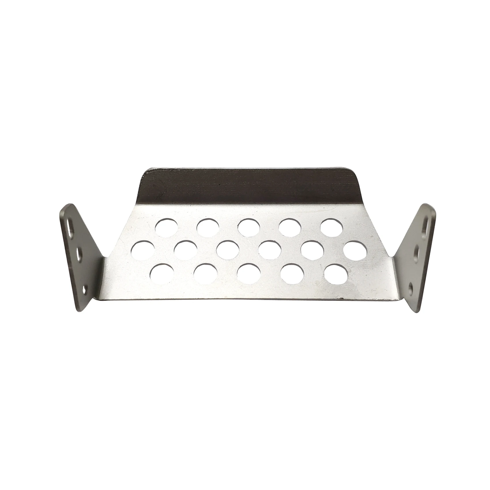 B24C-2X parachoques delantero de acero inoxidable inferior + eje + juego de placa de deslizamiento de protección de montaje de caja de cambios para AXIAL SCX10 II 90046 90047