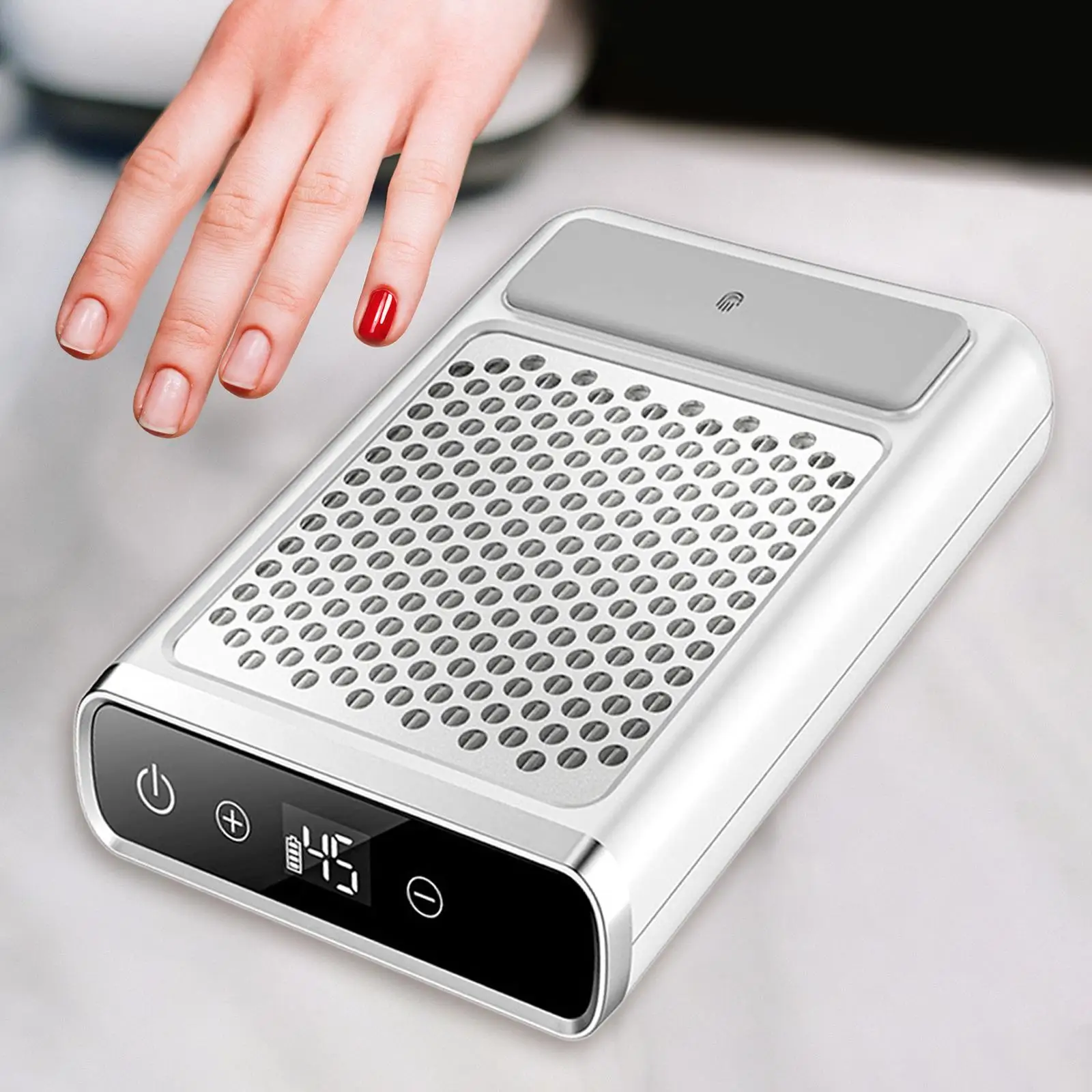 Rechargeable Nail Dust Collector with Touch Screen and Low Noise