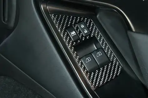 For Nissan 08-16 (RHD) R35 GTR Window Switch Control Stick on Panel Carbon Fiber car BodyKits