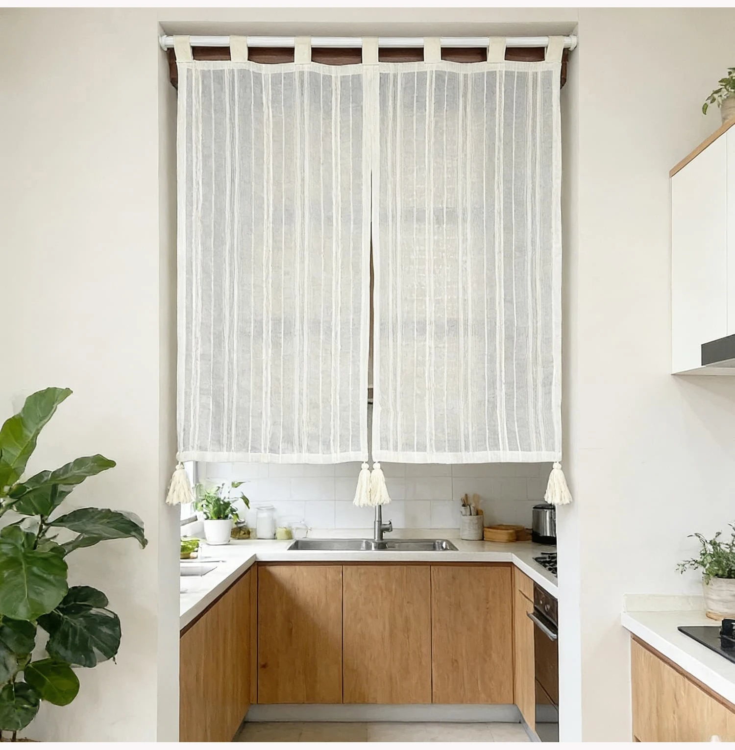 Faux Linen Striped Japanese No - Noren Curtain Doorway review and price