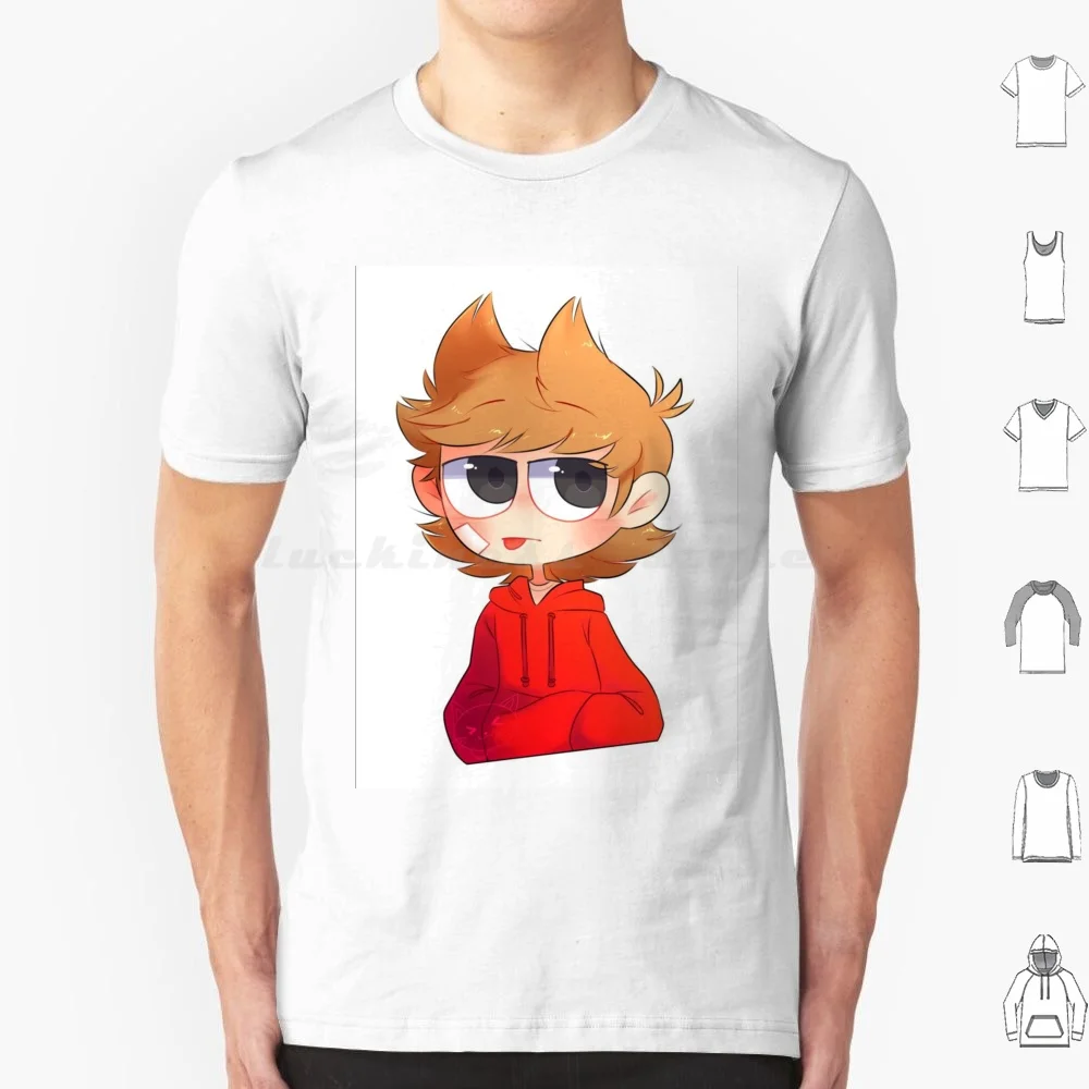 Dfdvb V Dx T Shirt Big Size 100% Cotton Eddsworld Tord Eddsworld Tord Ew Tord Ew Eddsworld Tom Tom Ew Tom Edd Cute Matt Red