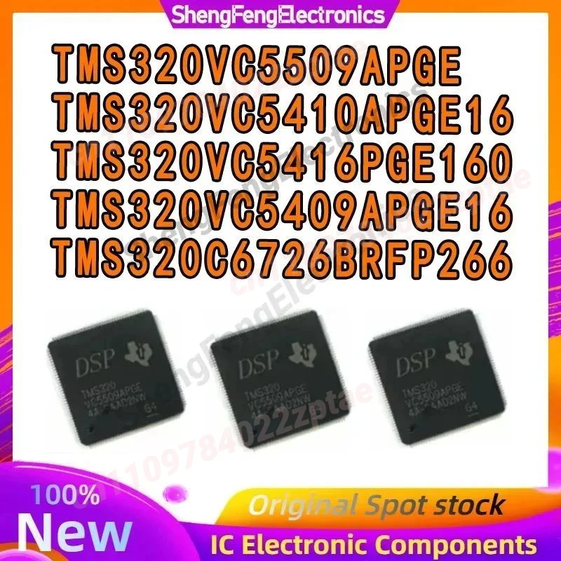 

TMS320VC5409APGE16 TMS320VC5410APGE16 TMS320VC5416PGE160 TMS320VC5509APGE TMS320C6726BRFP266 TMS320 TMS IC MCU Chip TQFP-144