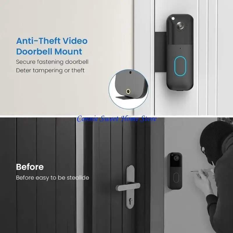 LXAF Upgrades Doorbells Attachment Stickers Providing Strong Hold on Metal Plastic Painted Surfaces No Drilling Require