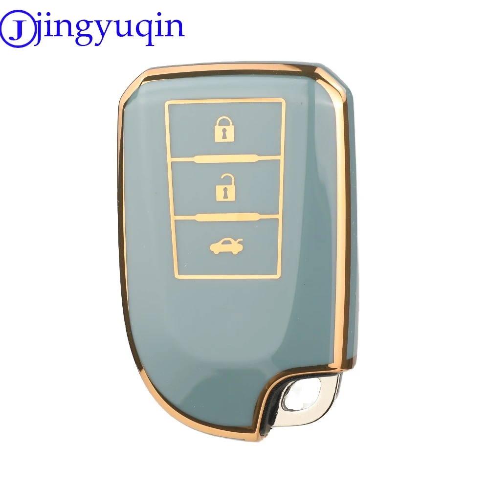 jingyuqin New Arrival TPU Car Key Shell Case Fob For Toyota YARiS CVT Holder Procted 2/3Buttons  Smart Key