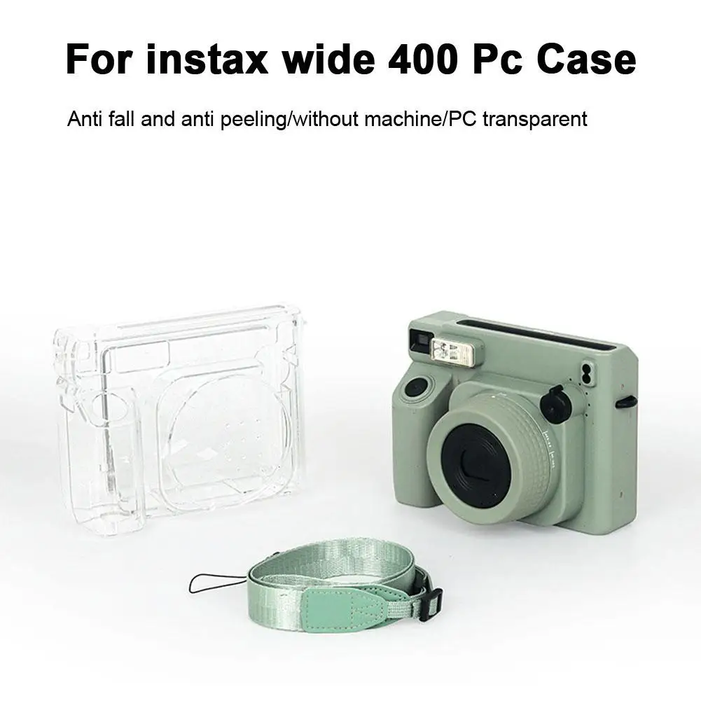 For Instax Wide 400 Pc Case For Polaroid WIDE 400 Transparent Storage Case Durable Scratch Resistant Pc Crystal Case Protec K8R9