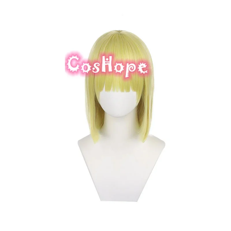 Smoke Hunt Cosplay Wig Men Short Yellow Wig Cosplay Anime Cosplay Wigs Heat Resistant Synthetic Wigs