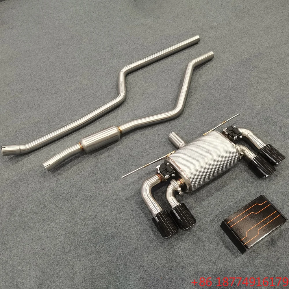 Escapamento Catback de Alto Desempenho OBM para 316/318/320/325/328/330/340 N20/B48/B58/F30/G20/G28 com Silenciador Valvetronic em SS304
