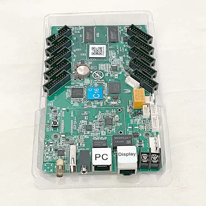 Huidu HD-C16C Ethernet USB WiFi Port 4G Graphics Card Indoor RGB Module HUB75 Full Color LED Display Screen Video Control Card