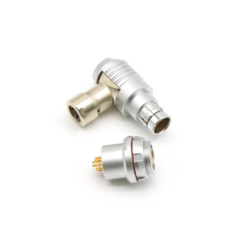 1031WSO DBPE Elbow Male Female Head 19 Core 10 12Pins Night Vision Waterproof IP68 Push-Pull Self-Locking M14 Connector Adapter