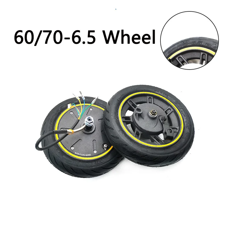 

10 Inch Electric Scooter Front Wheel with Vacuum Tubeless Tire Assembly 60/70-6.5 55 PSI for Ninebot Max G30