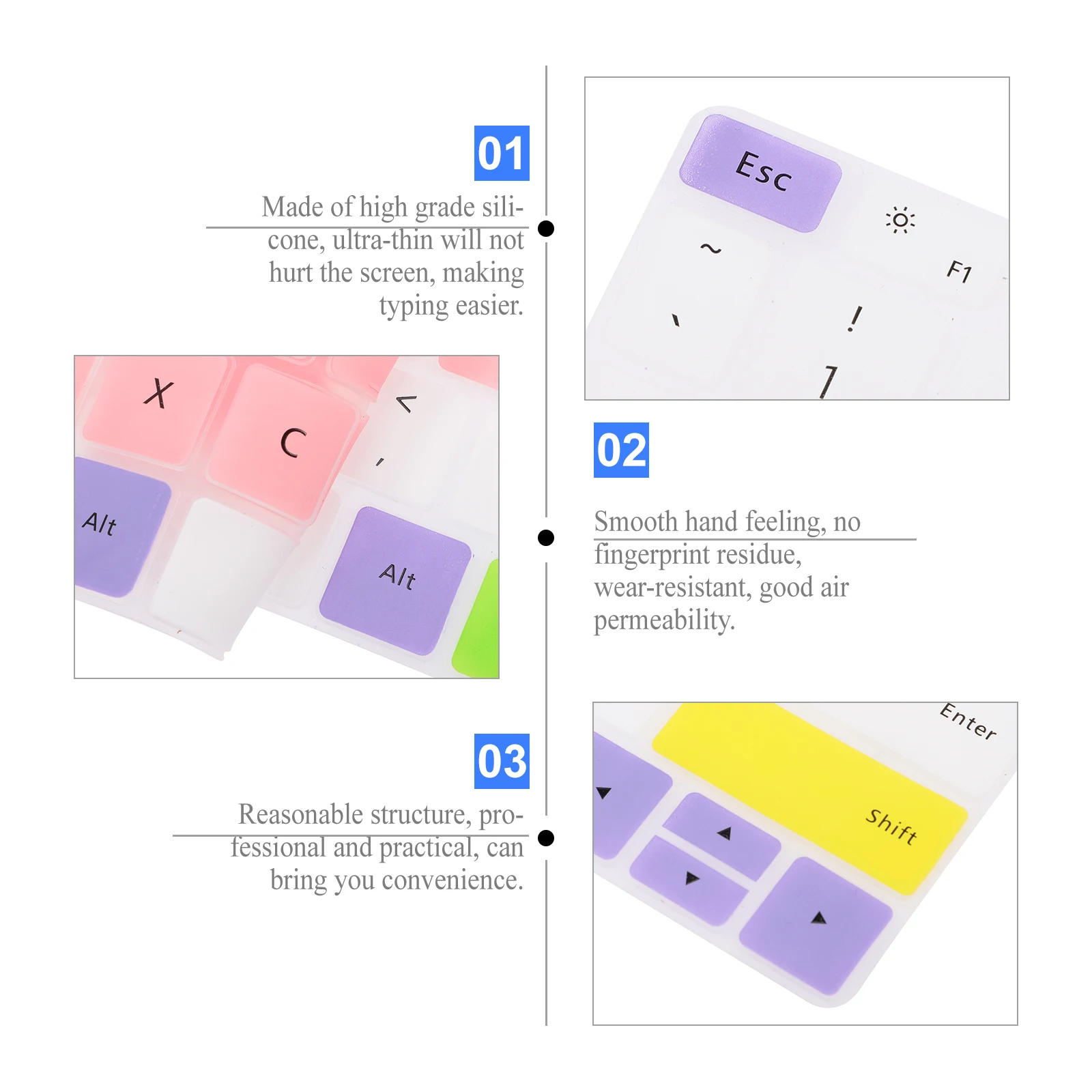 

Dustproof Cover Silicone Keyboard Film for Notebook Laptop Silica Gel Protector