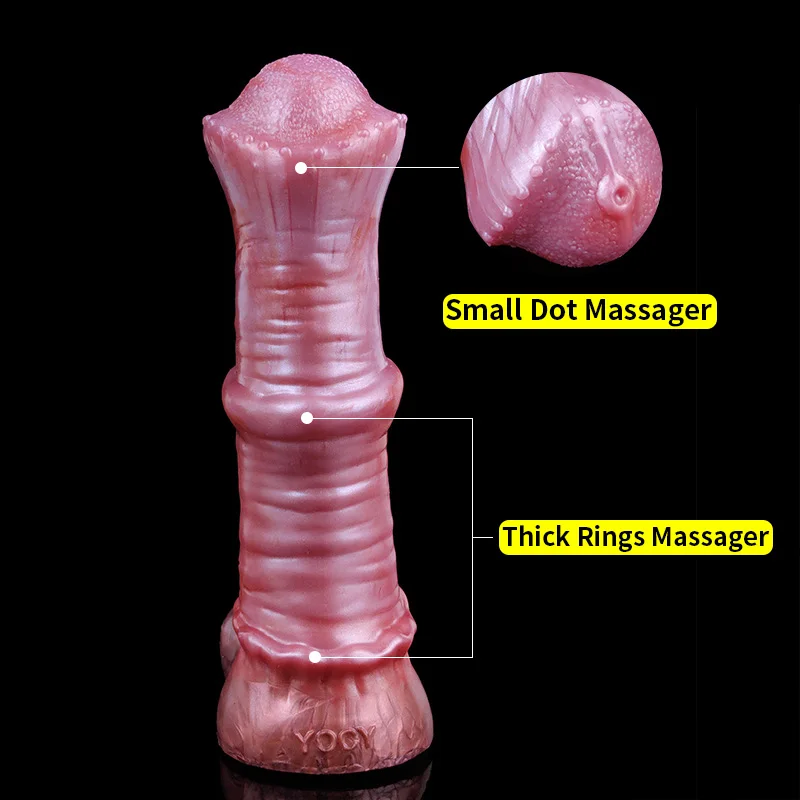 YOCY Horse Penis Extender Enlargement Soft Liquid Silicone Cock Sleeve Sex Toys For Men Wearable Animal Dildo Adult Sexy Shop