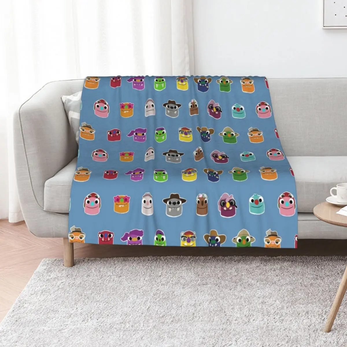 Bugsnax - All grumpuses Throw Blanket Flannels manga Soft Beds blankets ands Extra Large Throw Giant Sofa Blankets