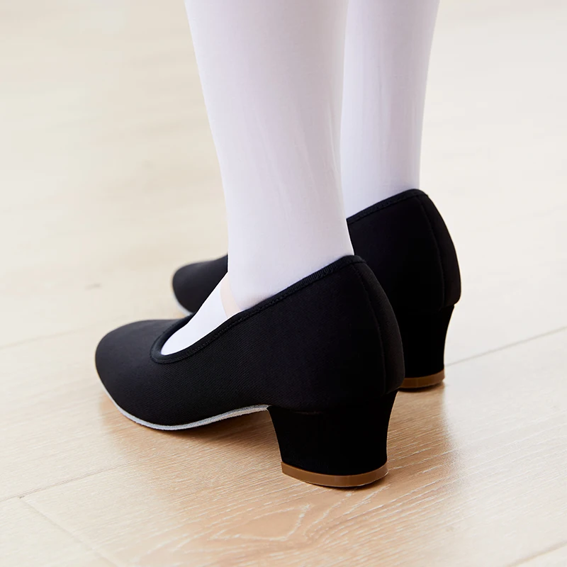 Women Classical Dance Shoes Character Shoes Girl  Modern Dance Training Dancing Shoes High Heel Practise Shoes
