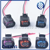 Conector automático de 2 pines enchufe de cableado del inyector de combustible 4D 0971992 Un 4D 0971992 B 4D 0971992   Para VW Amarok TDI Golf Passat Polo A4 A5 A6 A7 A8