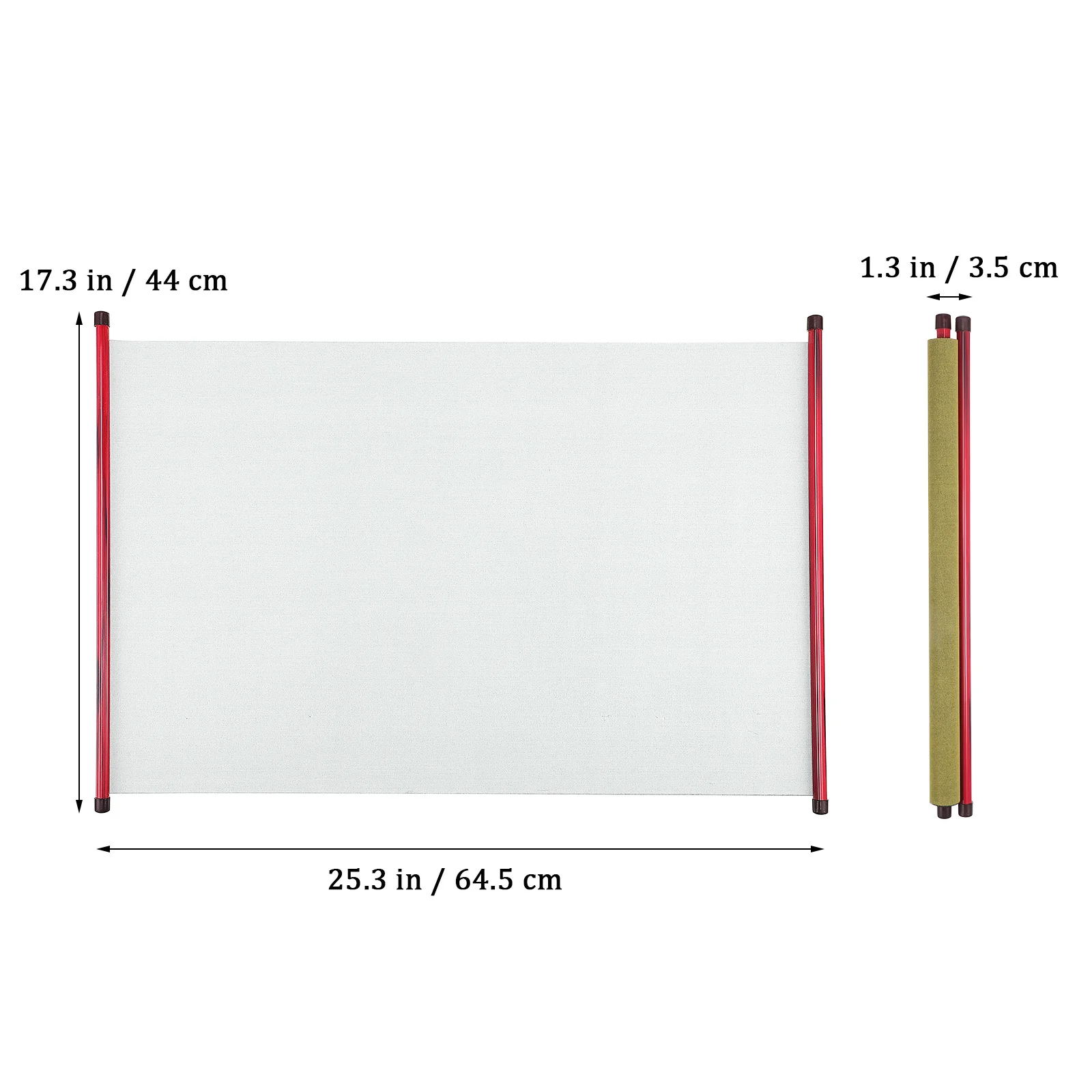 Blank Hanging Scroll Chinese Calligraphy Paper Water Writing Cloth Reusable Calligraphy Practicing Scroll Art Wall