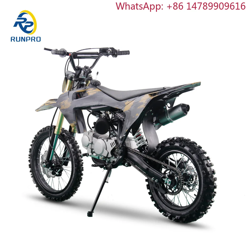 Lightweight Design2024 New 125cc 140cc 190cc Motocross Dirt Bike Motorcycle 4 Stroke Steel Body Brushless Motor Air Cooled Engin