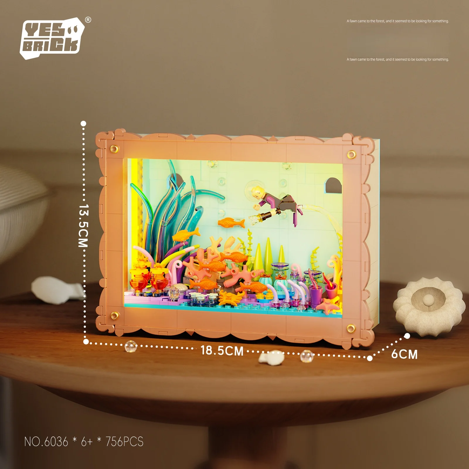 1pc Fairy Tale Style Building Block Photo Frame New Design Frame Picture Block Set 3D Model DIY Puzzle Toys