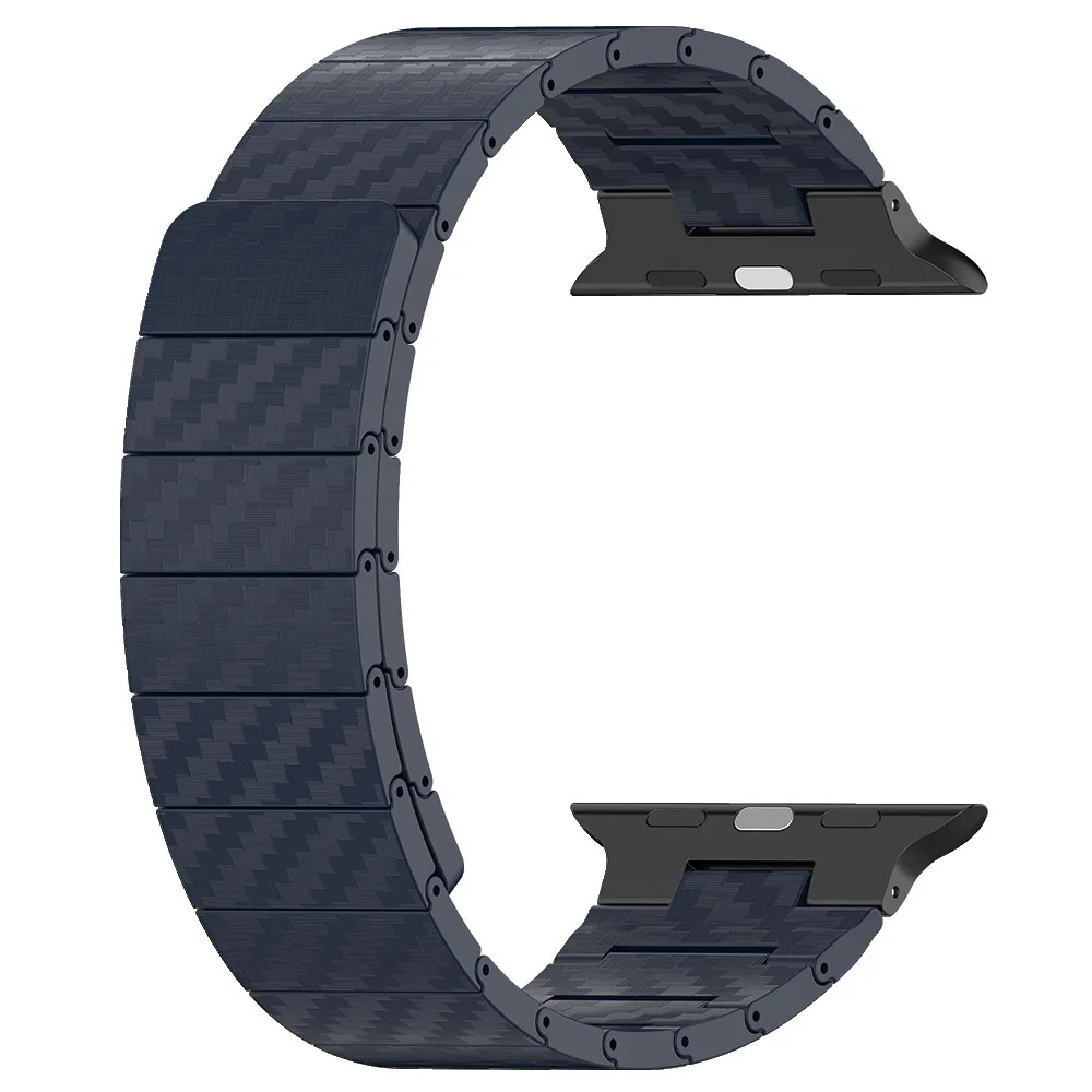 Carbon Fiber Strap for Apple Watch band 45mm 41mm 44mm 40mm 42mm 38mm 49mm Magnetic bracelet iWatch Series Ultra 8 7 6 5 4 3 SE