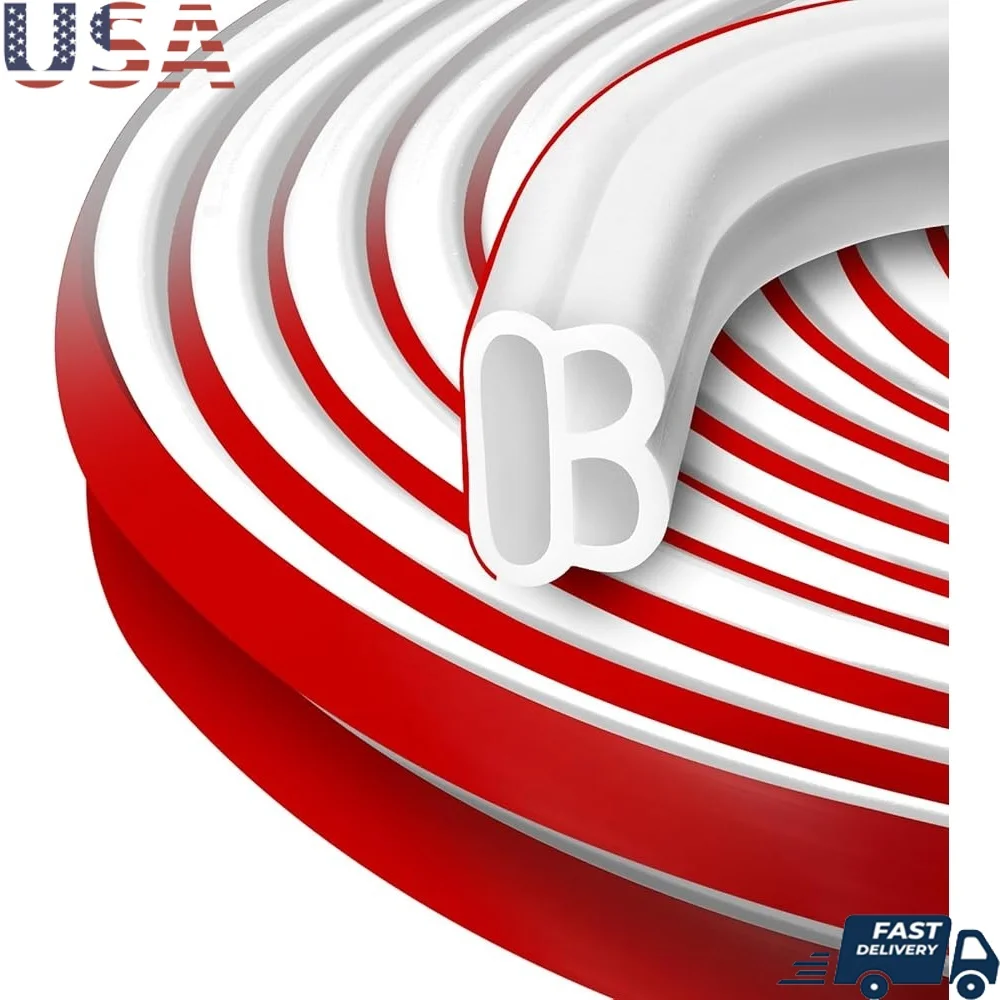 

40-футовый самоклеящийся уплотнитель для двери, очень толстая резиновая D-образная изоляционная лента для двери автомобиля, простая установка