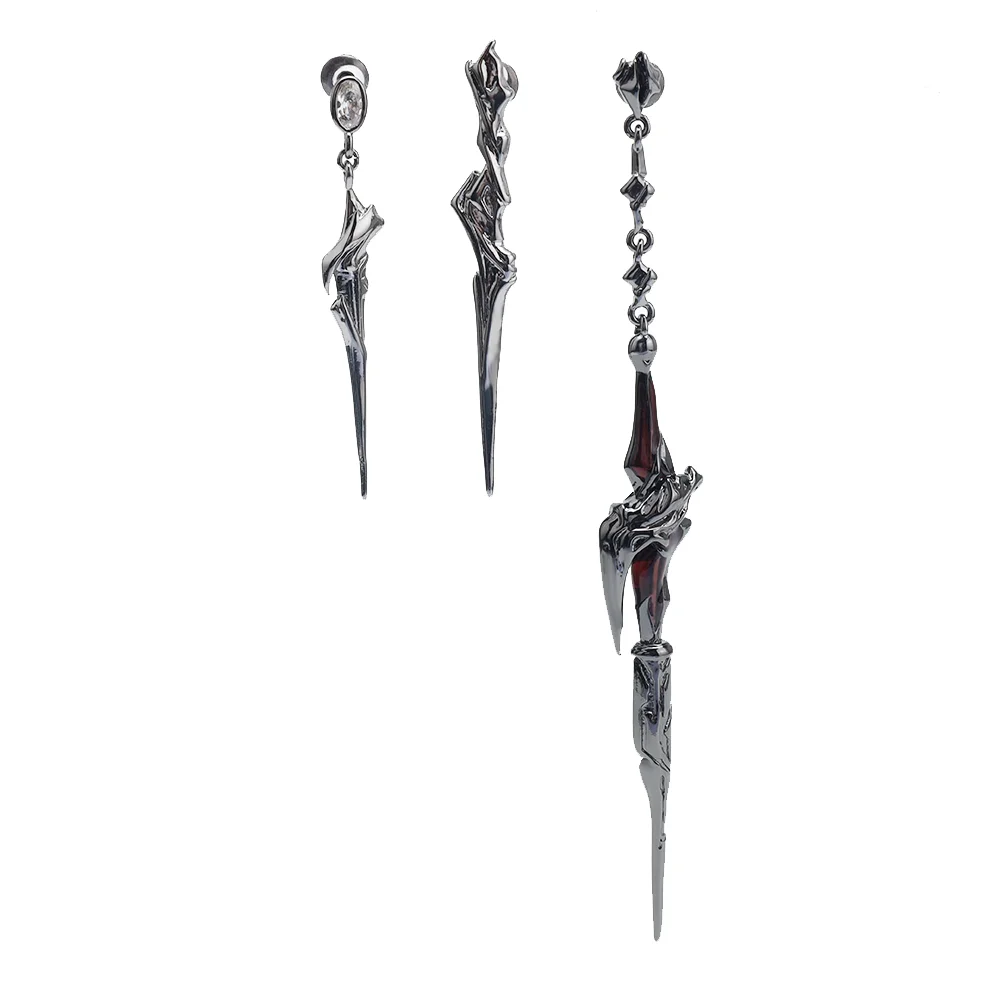 Anime Sylus Silverwing Demon Love and Deepspace Sylus is the main control witch personality earrings anime earrings gift