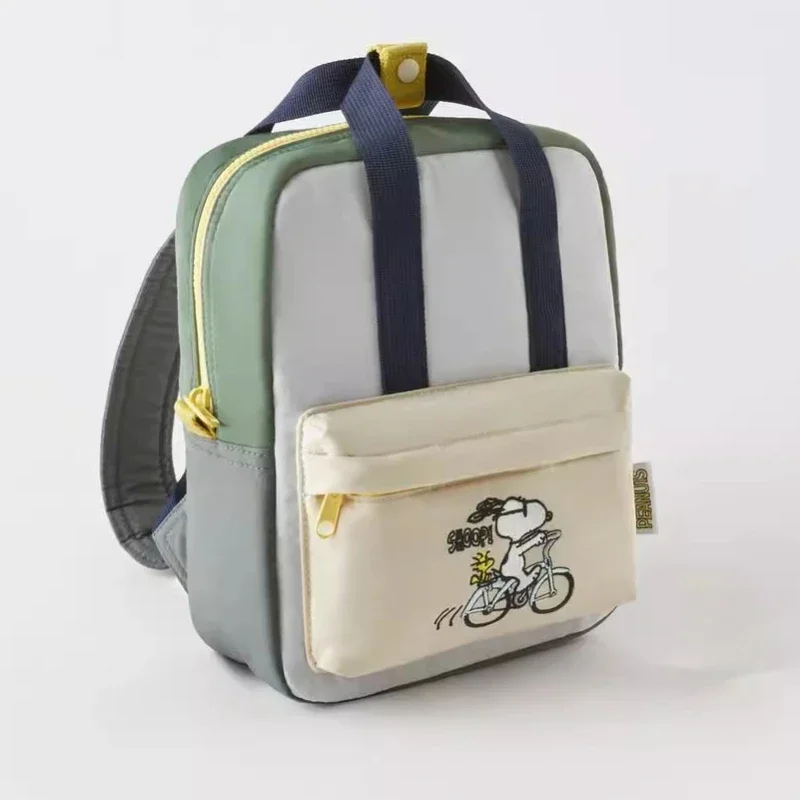 New Nylon Snoopy School Bag for Women Girl Men College Student Kawaii Toddler Backpack Luxury Designer Bag Top Quality