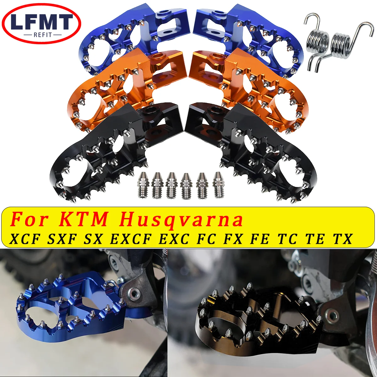 

Motorcycle CNC 2023 New Foot Pegs Footpegs Pedals For KTM SX SXF EXC EXCF XC XCF 125 150 250 300 350 450 500 2016-2023 Dirt Bike