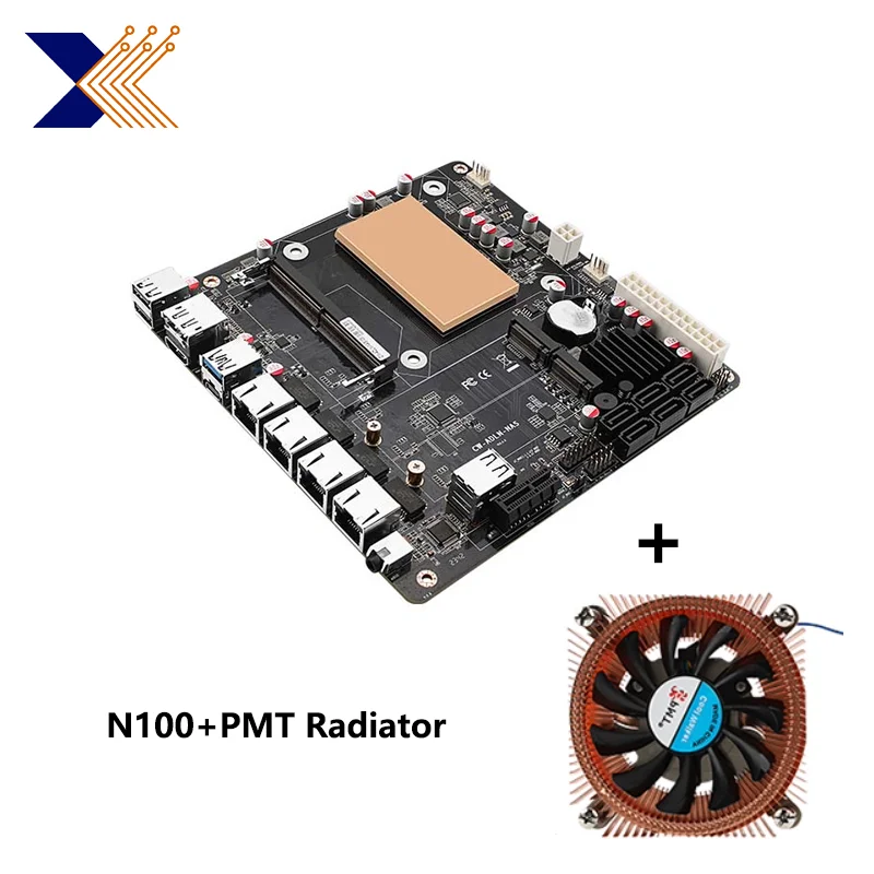 CWWK N100/i3-N305 six-bay NAS monster board 2*M.2 NVMe 6*SATA3.0 4*Intel 2.5G Ethernet ports HDMI+DP 4K@60HZ ITX motherboard