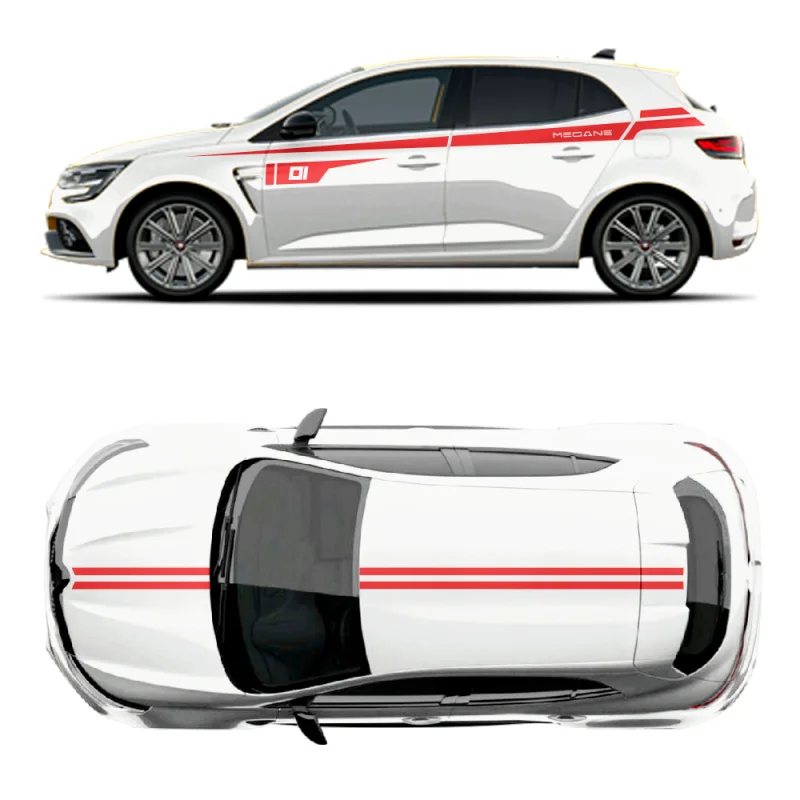 

Car Vinyl Stickers For Renault Megane body Appearance modification customizeddecals Racing Sport decals