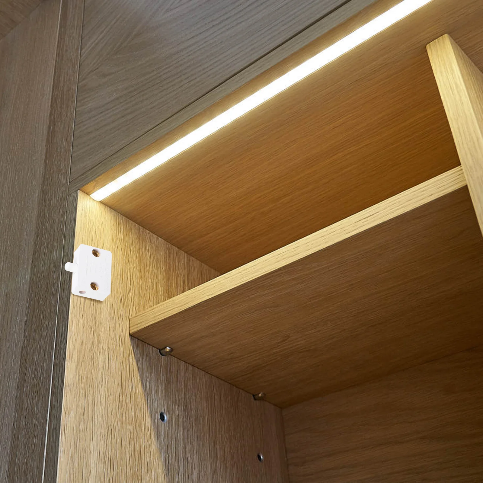 

6Pcs Door for Closet Light Switch Easy Install No Press Automatic Light Control 40W ABS Material Door for Cabinet Lights