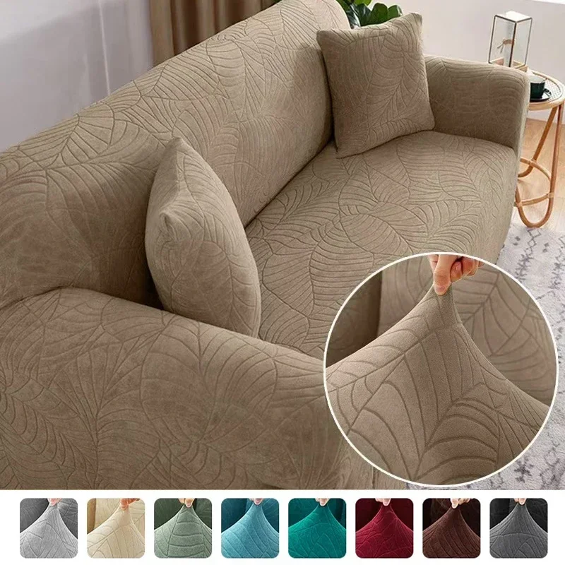 

Thick Jacquard Sofa Cover for Living Room 1/2/3/4 Seater Elastic Sofa Cover L-shaped Corner Sofa Cover