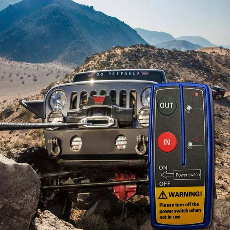 

Wireless Electric Digital Winch Remote Control for Jeep-Truck Towing Off-Road SUV 12V-24V Handset Waterproof