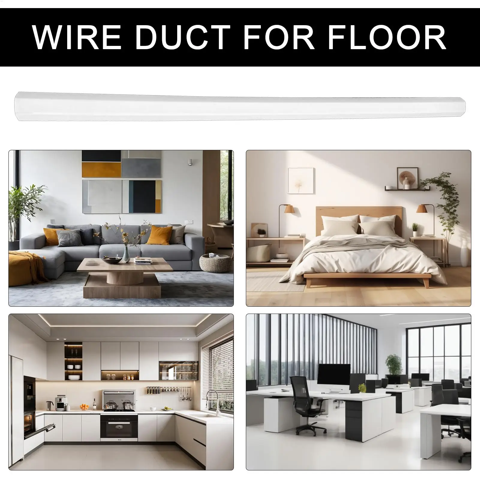 Wire Covers For Cords Household Wire Duct Waterproof Floor Cable Cover For Outdoors Home Bathroom Bedroom Study Workplace Living