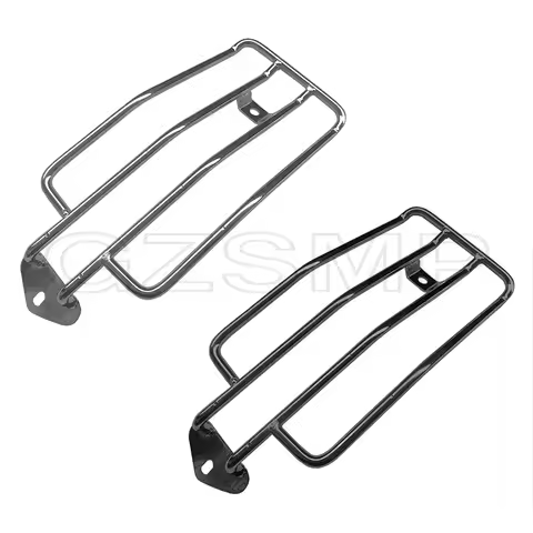 Black Chrome Motorcycle Rear mudguard Solo Seat Luggage Rack Support Shelf fit For Harley Sportster XL 883 1200 1985-2003