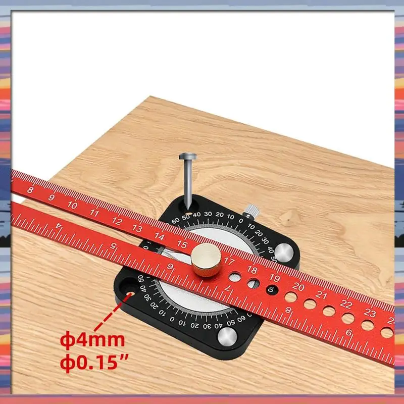 

AFBC Woodworking Compass Ruler 12 Inches Aluminum Alloy Drawing Compass Parallel Vertical Crossing Ruler T-Type Drawing Ruler