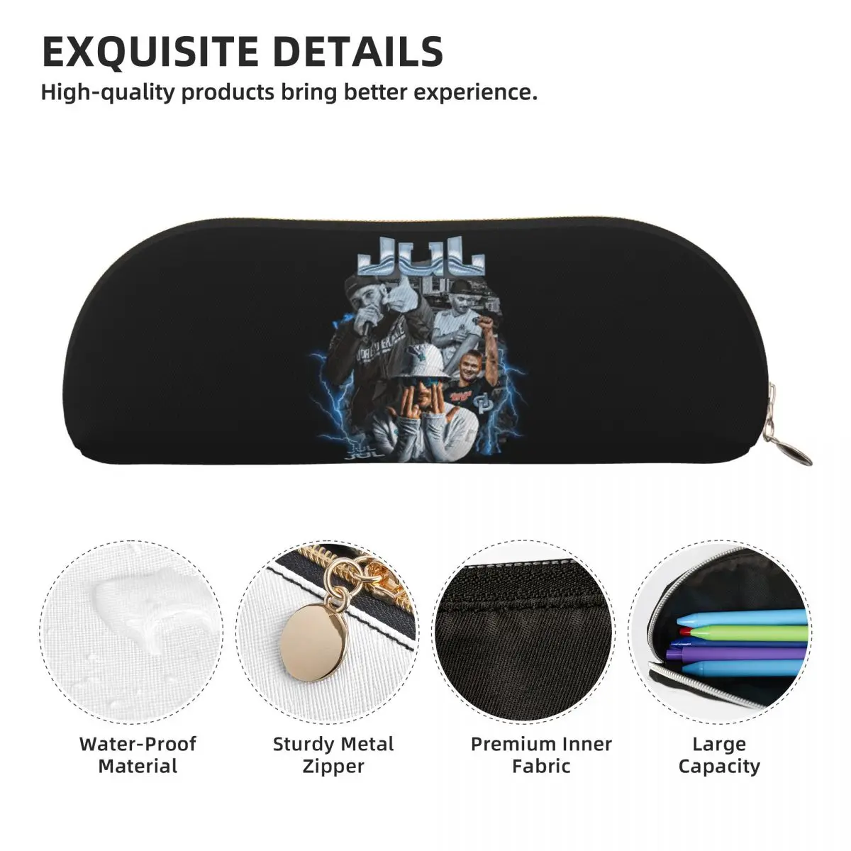 Jul Bootleg 연필 케이스 연필 주머니 보관 문구 용품 대형 보관 펜 상자 학생 선물용 연필 가방