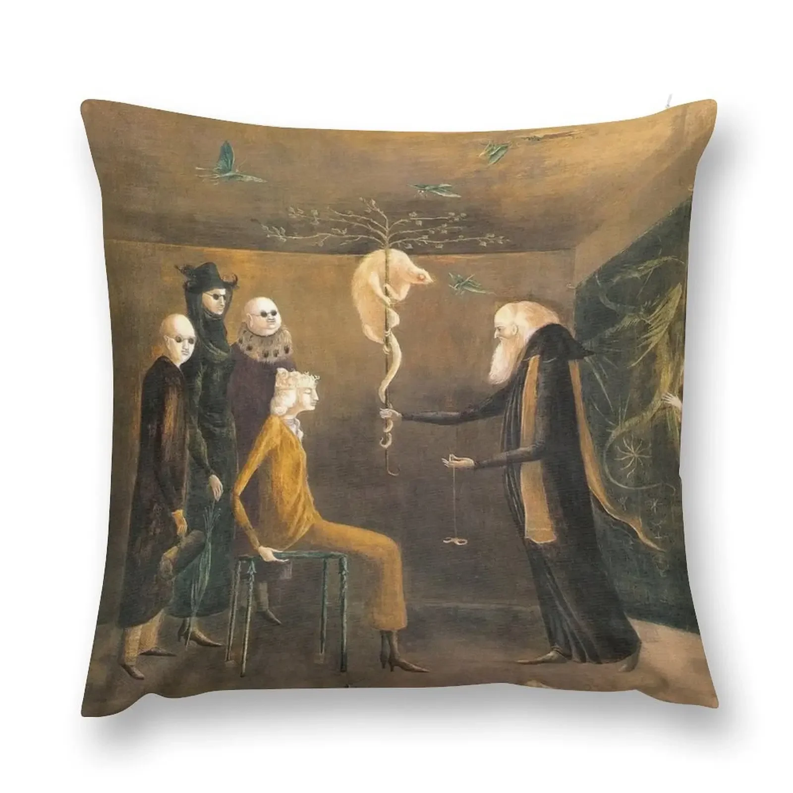 leonora carrington artwork Throw Pillow pillows decor home autumn decoration Cushions Cover pillow